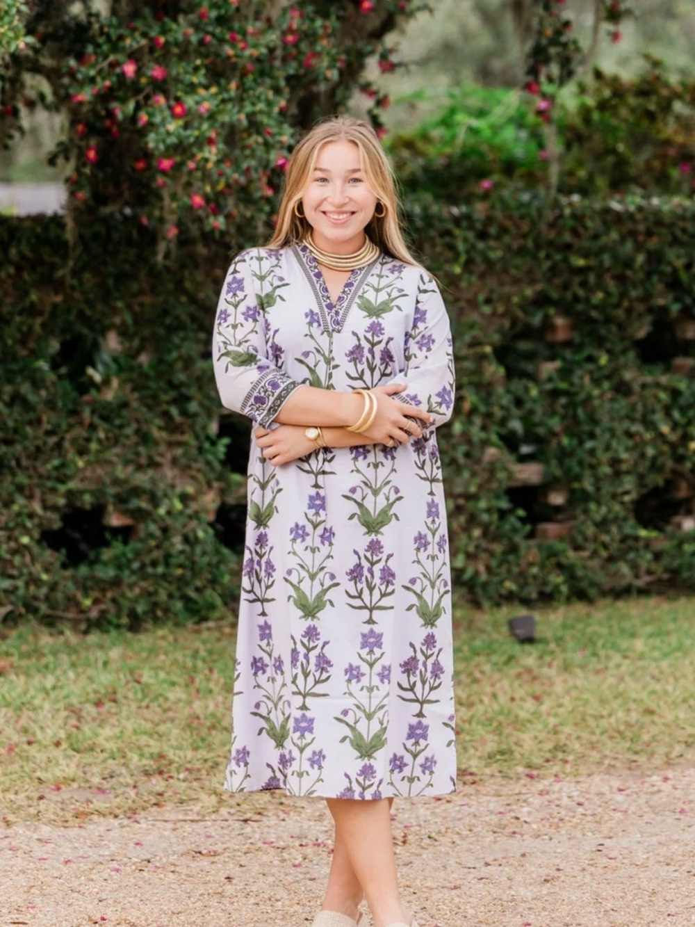 NWT Heart of Grace sz med purple caftan dress